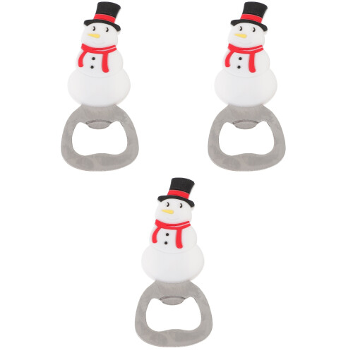 3Pcs White Portable Stainless Steel Christmas Tree Bottle 1