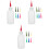 3Ensembles Bouteilles À Squeeze Céramique Couleurs Multiples 2