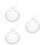 3Sets Premium Ceramic Sugar Canisters Elegant White Food Storage Pots 7