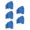 20Pcs Blue Piano Accessories Plastic Plugs for Professional Tuning 7