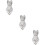 3Pcs Silver Wall Mounted Style 10