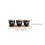 2Sets Multi-Function Black Ceramic Spice Storage Box with Cover Spoon 2