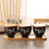 2Sets Multi-Function Black Ceramic Spice Storage Box with Cover Spoon 8
