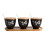 2Sets Multi-Function Black Ceramic Spice Storage Box with Cover Spoon 10