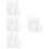 48Pcs White Plastic Bathroom Toothbrush Holder Cups Multi-Purpose Cups 6