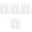 48Pcs White Plastic Bathroom Toothbrush Holder Cups Multi-Purpose Cups 2