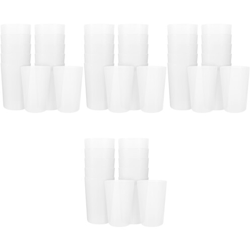 48Pcs White Plastic Bathroom Toothbrush Holder Cups Multi-Purpose Cups 1