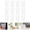 48Pcs White Plastic Bathroom Toothbrush Holder Cups Multi-Purpose Cups 9