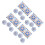 80Pièces Serviettes Jetables Hanoukka Design Moderne Étoile De David 4
