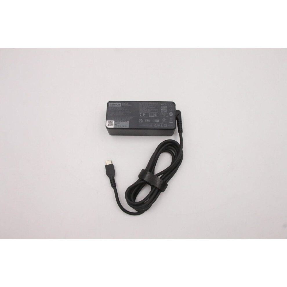 Lenovo Power Adapter For Devices 45W Output 2-Pin Non-Pcc Design Suitable For Powering Laptops.