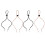 8Pièces Porte-Serviettes Polyester Pour Cuisine 8