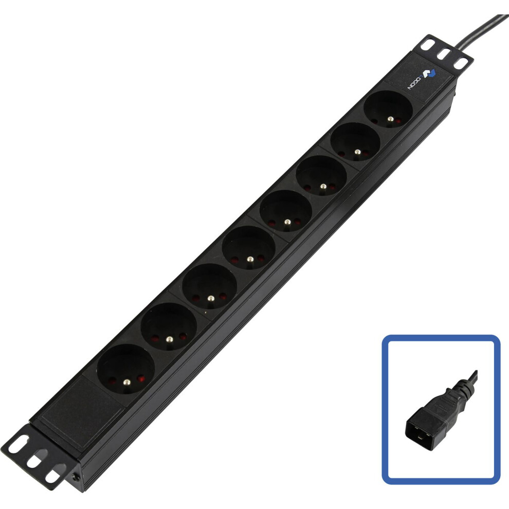 Lanview By Logon 8 Way Without Switch Iec Sockets C20 5420016849717