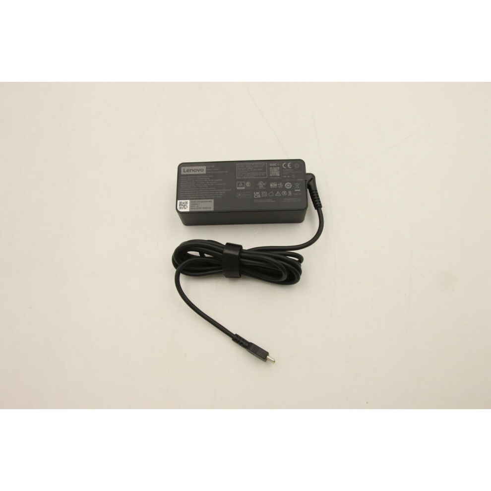 Lenovo 65W Ac Power Adapter With Multiple Output Voltages (20V 15V 9V 5V) Designed For Laptops Compact And Portable.