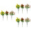 9Pièces Décor Branches Fruits Assorties Maison Restaurant 5