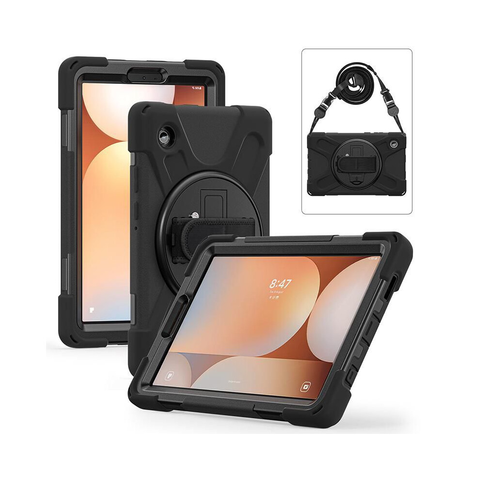 Estuff Galaxy Tab A11 Austin Defender Case Without Built-In Screen Protector - Black 5715328146051