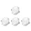 4Pièces Épingle Cheveux Rose Clip Floral Broche Double Usage 3