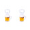 2Pcs Creative Glass Shape Bottle Multi Color Keychains 7