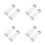 8Pcs White Pc Light Bulb Socket Adapter High Temp Resistant Extender 2
