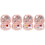 4Ensembles Couture Mini Rose Plastique Pour Rangement Sûr 3