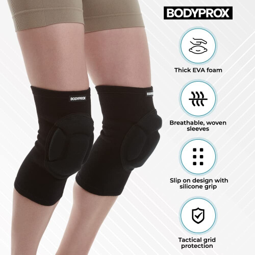 Bodyprox Protective Knee Pads, Thick Sponge, Collision Avoidance Knee Sleeve(Small/Medium) 2