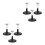6Pièces Base Présentoir Noir PVC - Support Figurines Action Et Poupées 6
