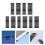 200Pcs Phone Speaker Mesh Black Dustproof Sticker for Mobile Devices 8