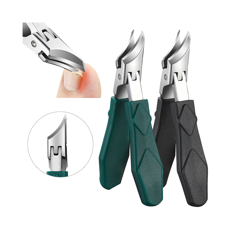 Stoyotu (Black) Professional Podiatrist Toenail Nipper Toenail Clipper For Ingrown Or Thick Toenails Toenails Trimmer With Stainless Steel Ultra