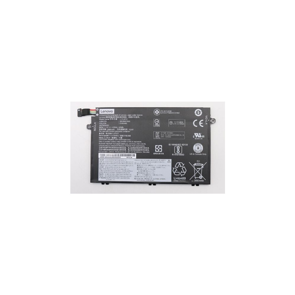 Lenovo Lithium-Ion Battery 45Wh Capacity 11.1V Voltage Compatible With Lenovo Thinkpad E480 E490 E580 Series. 5704174089797