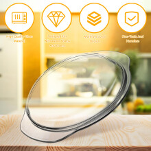 2Pcs Microwave Glass Covers -Proof Plate Protectors