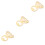 6Pcs Bottle Opener Metal Alloy Beige Comfortable Handle 4