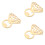6Pcs Bottle Opener Metal Alloy Beige Comfortable Handle 5