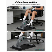 Mini Exercise Bike Pedal Sit Down, Under Desk Bike Leg Exerciser Sitting Down, Pedal Exercisers Foot Pedal Exerciser, Seated Pedal Exerciser Desk Bik