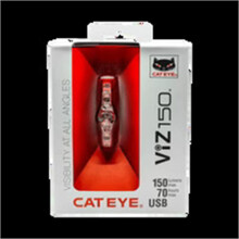 CatEye ViZ150 Ultra-Bright 150 Lumen Rechargeable Rear Bicycle Light | OptiCube Lens & Daytime Hyperflash Mode for Maximum Visibility | USB Rechargea