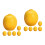 12Pcs Resin Mini Artificial Lemons Yellow Miniature Models for Display 3