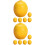 12Pcs Resin Mini Artificial Lemons Yellow Miniature Models for Display 4