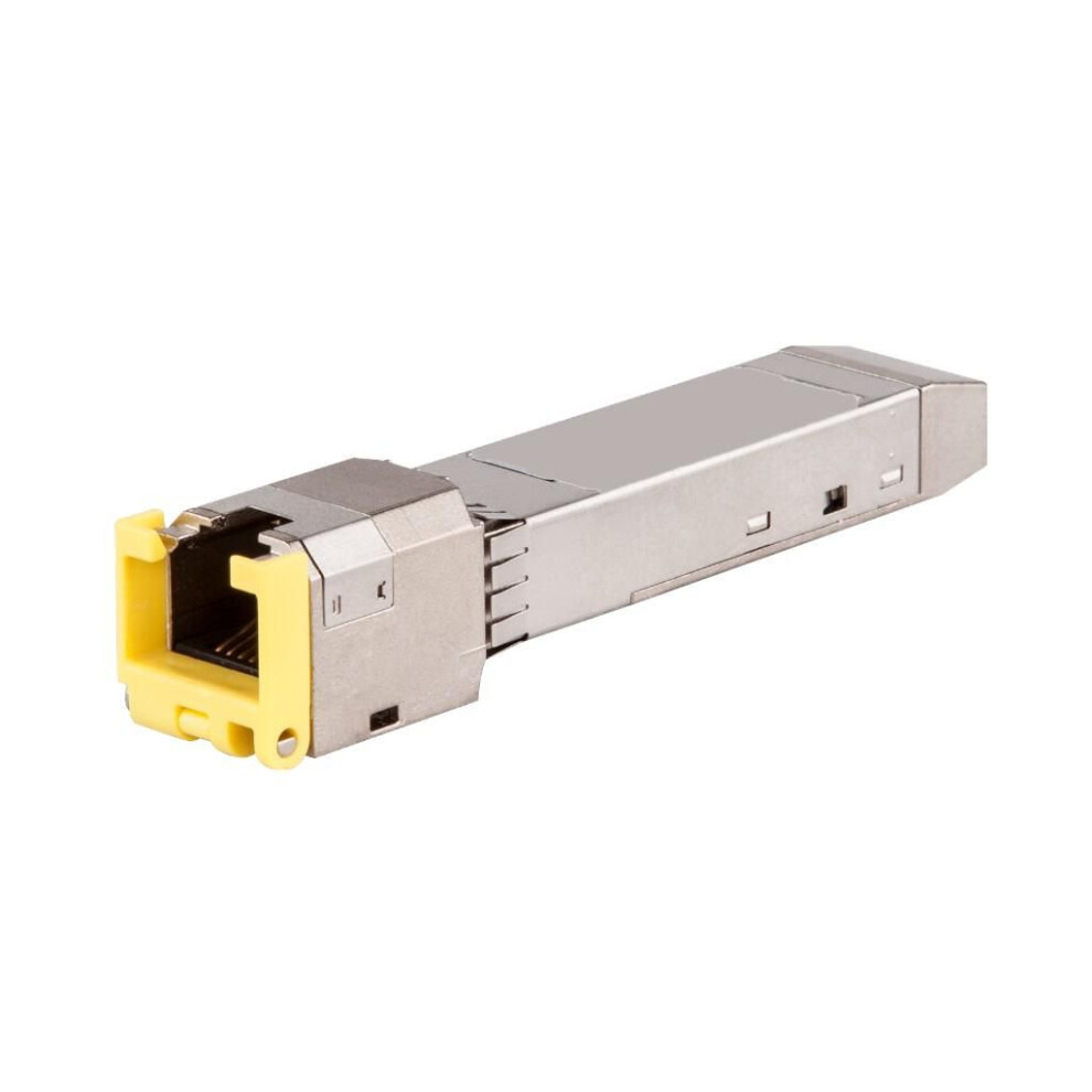 Hewlett Packard Enterprise Aruba Networking 1G Sfp Rj45 100M Cat5e Transceiver Silver/Yellow 5715328118782