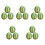 15Pcs Mini Artificial Watermelon Models Realistic Green Resin Decor 2