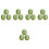 15Pcs Mini Artificial Watermelon Models Realistic Green Resin Decor 3