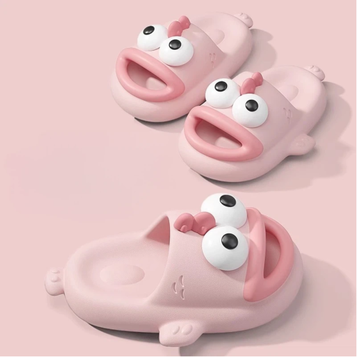 (pink, 1Y=2Y=32 - 33) Χαριτωμένες παντόφλες Big Mouth για γυναίκες και άνδρες