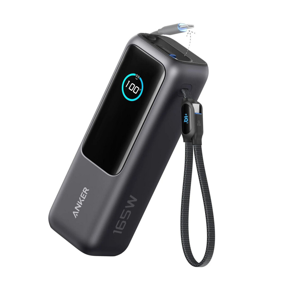 Anker Laptop Power Bank (25K 165W Built-In And Retractable Cables)