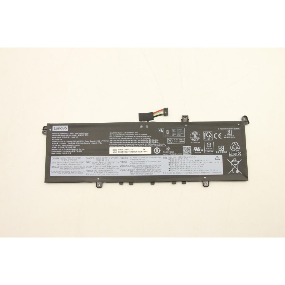 Lenovo Lithium-Polymer Battery 4 Cells 56Wh Capacity 15.44V Voltage Compatible With Thinkbook 14S G2 Itl And 13S G2 Itl.