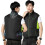 (black, 2XL) Ανδρικό γιλέκο ψύξης κλιματισμού με δύο ανεμιστήρ 1