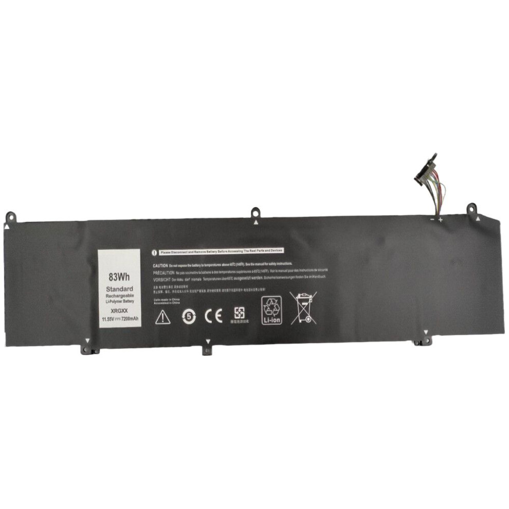 Coreparts Laptop Battery For Dell 83.16Wh Li-Pol 11.55V 7200Mah Black 5715063434314