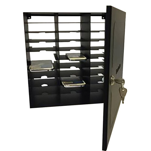 Leba NoteBox Mobile is a secure storage solution for 32 mobile phones.