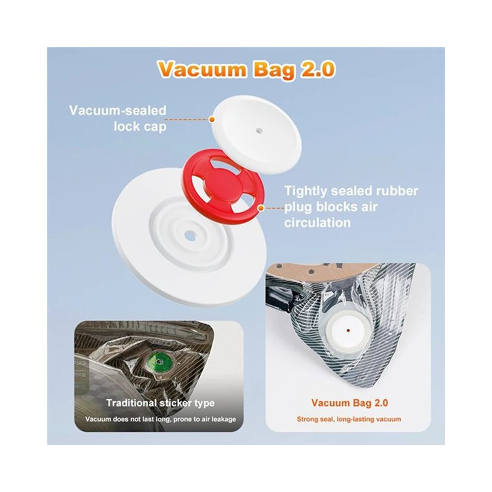 Upgraded 2.0 Filament Storage Bag Pla Abs Petg Vacuum Bag Dryer Filament Safekeep 3D Printer Part 30Bags+2Clips 4712027069934