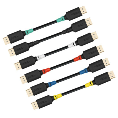 MicroConnect ColorFlex 4K DisplayPort 1.2 Halogenfree LSZH 1m 1