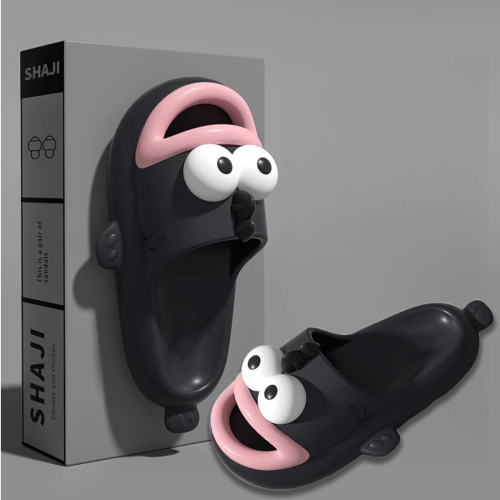 (black, 11K=11.5K=28 - 29) Χαριτωμένες παντόφλες Big Mouth για γυναίκες και άνδρες