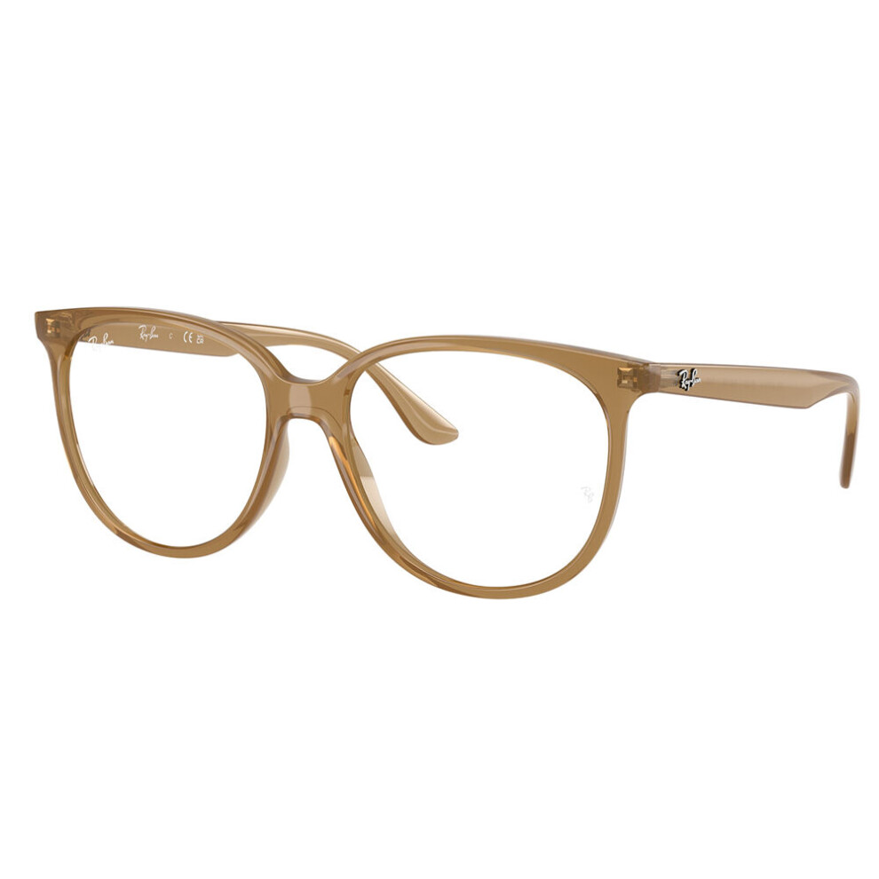 Ray - Ban Women's Brown Rx4378v 8412 Woman Optical Frames Injected Transparent Squared Normal - Image 4