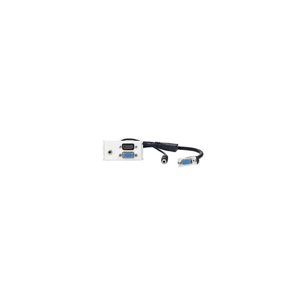 Vivolink Outlet Panel Vga + 3.5Mm + Hdmi White 5712505267561