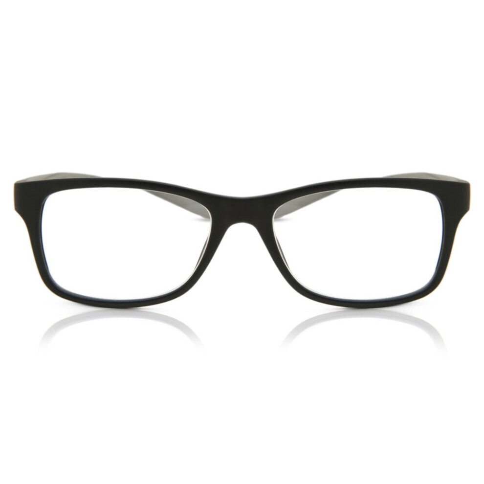 Smartbuy Collection (+3.00) Full Rim Square Black Smartbuy Readers M0387 001 Unisex Eyeglasses